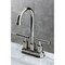 Kingston Brass Double-Handle 4" Centerset Bar Faucet, Polished Nickel KB8496CML - alternate 4
