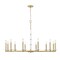 Z-Lite Kaden 12-Light Chandelier, 48 in W, Modern Gold 3045-12MGLD - alternate 7