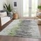 Homeroots 5' X 8' Green And Silver Abstract Washable Indoor Outdoor Area Rug 582387 - alternate 8