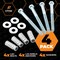 Xpose Safety 6 in Anchor Set, Anchor Lag Shield and Washer for Speed Bump/Wheel Stop on Concrete, 4 Pack CAS6-4-X - alternate 4