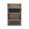 Homeroots Set of Two Brown Solid Wood File Organizer, 2PK 399686 - alternate 1