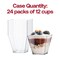 Smarty Had A Party 3.5 oz. Clear Square Disposable Plastic Mini Cups with Lids (288 Cups), 288PK 2638-CASE - alternate 7