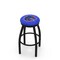 Holland Bar Stool Co 25" Blk Wrinkle Boise State Swivel Bar Stool, Accent Ring L8B2B25BoiseS - alternate 1