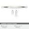 Amerock Inspirations 6-5/16 inch (160mm) Center-to-Center Satin Nickel Cabinet Pull, 10PK 10VMP1589G10 - alternate 2