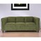 Homeroots 72" Moss Green Suede Sofa With Black Legs 530481 - alternate 1