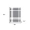 Homeroots 50" X 60" Gray Woven Cotton Checkered Throw Blanket with Fringe 516566 - alternate 5