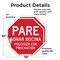 Signmission Pare Sonar Bocina Proceder Con Prec, 10 inch X 10 inch, Vinyl Decal, 2PK OC-D-2PACK-10-205 - alternate 3