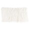 Lavish Home 12x20in Plush Lumbar Pillow Luxury Accent Pillow Insert and Shag Glam Cover Set for Bedroom, White 80-PFM-10 - alternate 1