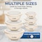 Bakkenmaster Bakken Master 12 Piece Plastic Nesting Bowls with Lids, Mixing Bowls Set includes 6 Prep Bowls BKMX12WHT44 - alternate 7