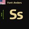 Aacc Self-Adhesive Vinyl Letter: s, Scale: 16 cm. Color: Gold Font: Anders by, 4PK AACC-Anders-ls-Gold-M16x4 - alternate 1