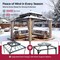 Sunjoy 12X12 Kingston Hardtop Rectangular Gazebo Wood A10204365000 - alternate 11