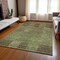 Homeroots 10' X 14' Brown Taupe And Green Striped Washable Indoor Outdoor Area Rug 613174 - alternate 7