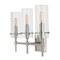 Jonathan Y Cato 21.25" 3-Light Modern Minimalist Iron/Glass LED Vanity, Nickel/Clear JYL7807B - alternate 6