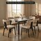 Leisuremod Teres Leather Dining Chair, Steel Legs & Poplar Wood Core, 4PK TC19TP4 - alternate 7