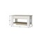 Homeroots 40in Oak and White Wood Storage Bench With Flip Top 477603 - alternate 2