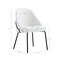 Manhattan Comfort Gracie Dining Chair in White and Black - Set of 4 4-DC100-BWH - alternate 7