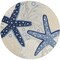 Homeroots 5' Navy Blue And Gray Round Starfish Indoor Outdoor Area Rug 546819 - alternate 1