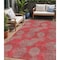 Homeroots 5' X 8' Red Gray And Silver Polka Dot Washable Indoor Outdoor Area Rug 614702 - alternate 1