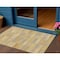 Homeroots 3' X 5' Wheat Beige And Gold Striped Washable Indoor Outdoor Area Rug 615482 - alternate 1