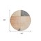 Homeroots 8' Coral Peach And Gray Round Abstract Washable Indoor Outdoor Area Rug 582898 - alternate 8