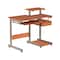Homeroots 38" Oak Wood and Stainless Steel Computer Desk 723735 - alternate 8