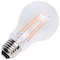 Satco 8 Watt LED A19 Straight Filament Pink Light Glass 120 Volt S14390 - alternate 2