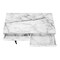 Homeroots 47" White and Black Wood and Metal H-Shape Computer Desk With Two Drawers 489998 - alternate 9