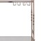 Homeroots Champagne Metal And Mirrored Glass Rolling Bar Cart With Wine Storage 402581 - alternate 6