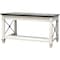 Hartford Writing Table, 60" W, 31" L, 31" H, solid lumber and veneers Top, Grey IMHF384W - alternate 1