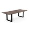 Homeroots 102" Brown And Black Solid Wood And Metal Sled Base Dining Table 487367 - alternate 5