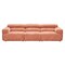Homeroots 108" Orange Manufactured Wood Sofa 632704 - alternate 1