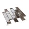 Apollo Tile Brown 11.8 in x 11.8 in Glass Glossy Floor and Wall Subway 4.83 sqft/case, 5PK APLSRA8805A - alternate 9