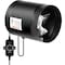 Ipower Simple Deluxe Inline Booster Duct Fan with Speed Controller, 6 in 275 CFM Low-Noise Ventilation Exh GLFANXBOOSTERADJ6 - alternate 1