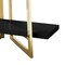 Homeroots 69" Black Stainless Steel and Wood Four Tier Etagere Bookcase 544730 - alternate 8