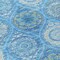 Homeroots 8' Denim Blue Sky Blue And Ivory Round Floral Medallion Washable Indoor Outdoor Area Rug 614583 - alternate 6