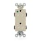 Leviton Straight Blade Receptacle, 5-15R, 15 A, 125V AC, Flush Mount, Self-Grounded M1626-ILI - alternate 1