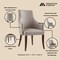 Manhattan Comfort 8-Piece Connie Dining Chair and Arm Chair in Taupe 8-DC095-TP - alternate 8