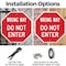 Signmission Wrong Way Do Not Enter, 10 Inch X 10 Inch, Plastic Sign OC-P-10-345 - alternate 6