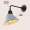 Jonathan Y Croydon 9.63" 1-Light Farmhouse Industrial Iron LED Gooseneck Arm Outdoor Sconce, Matte Silver Blue JYL7612K - alternate 6