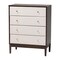Baxton Studio Nikolai Mid-Century Beige Fabric and Wenge Brown Wood 4-Drawer Chest 255-14056-ZORO - alternate 1