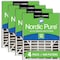 Nordic Pure 20x25x5 Plus Carbon Pleated Air Filter, High Capacity, MERV 13, 4 PK 20x25x5ABM13+C-4 - alternate 1