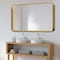 Homeroots 50" Gold Metal Framed Standing Mirror 564482 - alternate 8