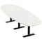 Skutchi Designs 10 Person Conference Table With Power Unit | 10' Boval Table | Harmony Series HAR-BOVL-48X120-T.BK-W960-NA - alternate 1