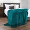 Lavish Home Throw Blanket for Couch Oversized, Lightweight Home Decor Accent Ultra-Soft Fabric, Lagoon Teal 66-THROW048 - alternate 3