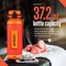 Squatz 40 Oz Poseidon Series Water Bottle for Protein and Fruit Shakes, Orange SQFIB-1O - alternate 4