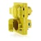 Leviton Watertight Duplex Receptacle, L5-15R, 15 A, 125V AC, Single Phase, 2 Pole, Flush Mount, Yellow 85W47-D - alternate 3
