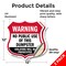 Signmission Dumpster Shield Sign Warning No Public U, 12 inch X 12 inch, Vinyl Decal, 2PK SHI-D-2PACK-12-379 - alternate 5