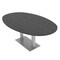 Skutchi Designs Boval Conference Table With Power Unit, 48 in W, 84 in L, Grey HAR-BOVL-48X84-DOU-WA7949-NA - alternate 1
