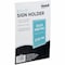 Nudell All Purpose Sign Holder, 8-1/2"x11", Plastic, Clear NUD37085Z - alternate 2