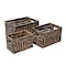 Happimess Hayden Cottage Hand-Woven Hyacinth Rectangular Nesting Baskets with Handles, Brown (Set of 3), 3PK BSK2012B-3SET - alternate 3
